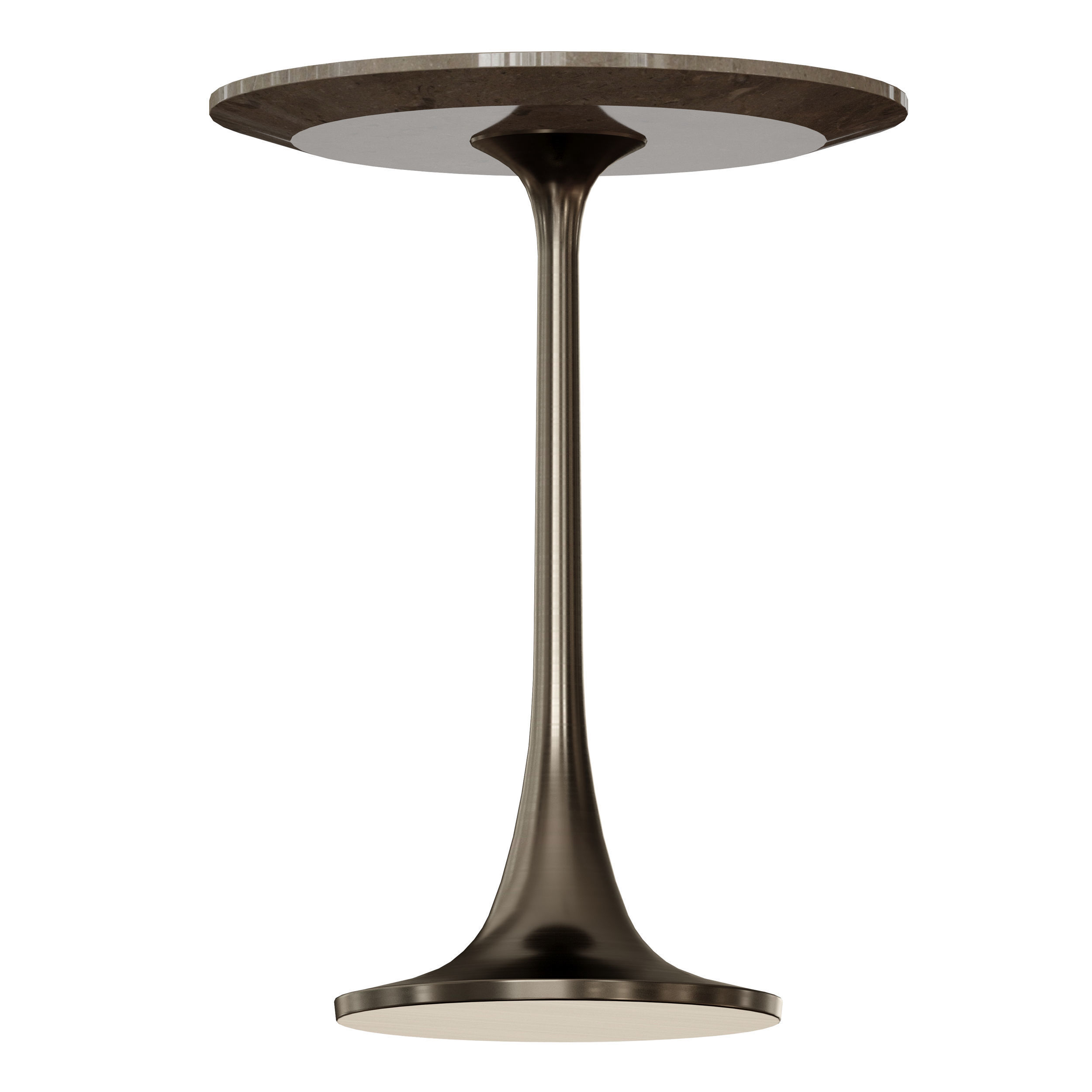 Nero Brown Marble Accent Table Crate and Barrel 3D model CGTrader