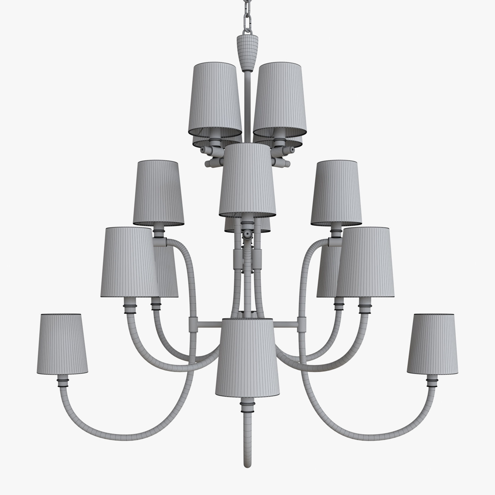 Clarice Large Chandelier by Julie Neill 3D model | CGTrader
