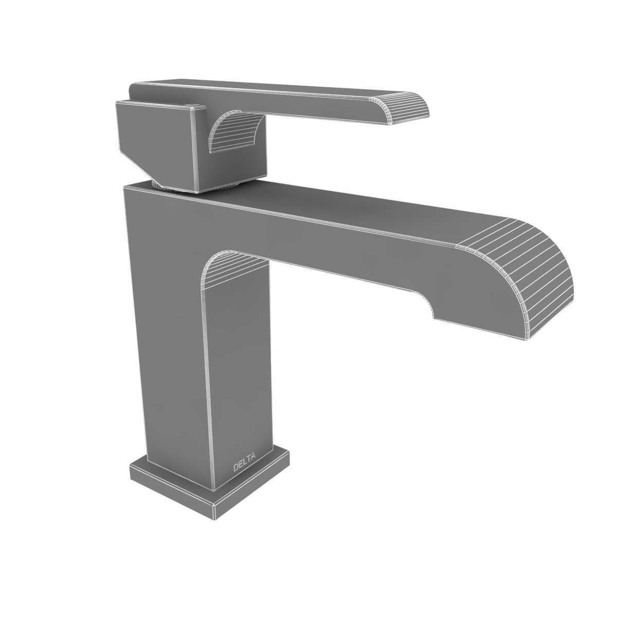 Delta bath fixtures 3D model CGTrader