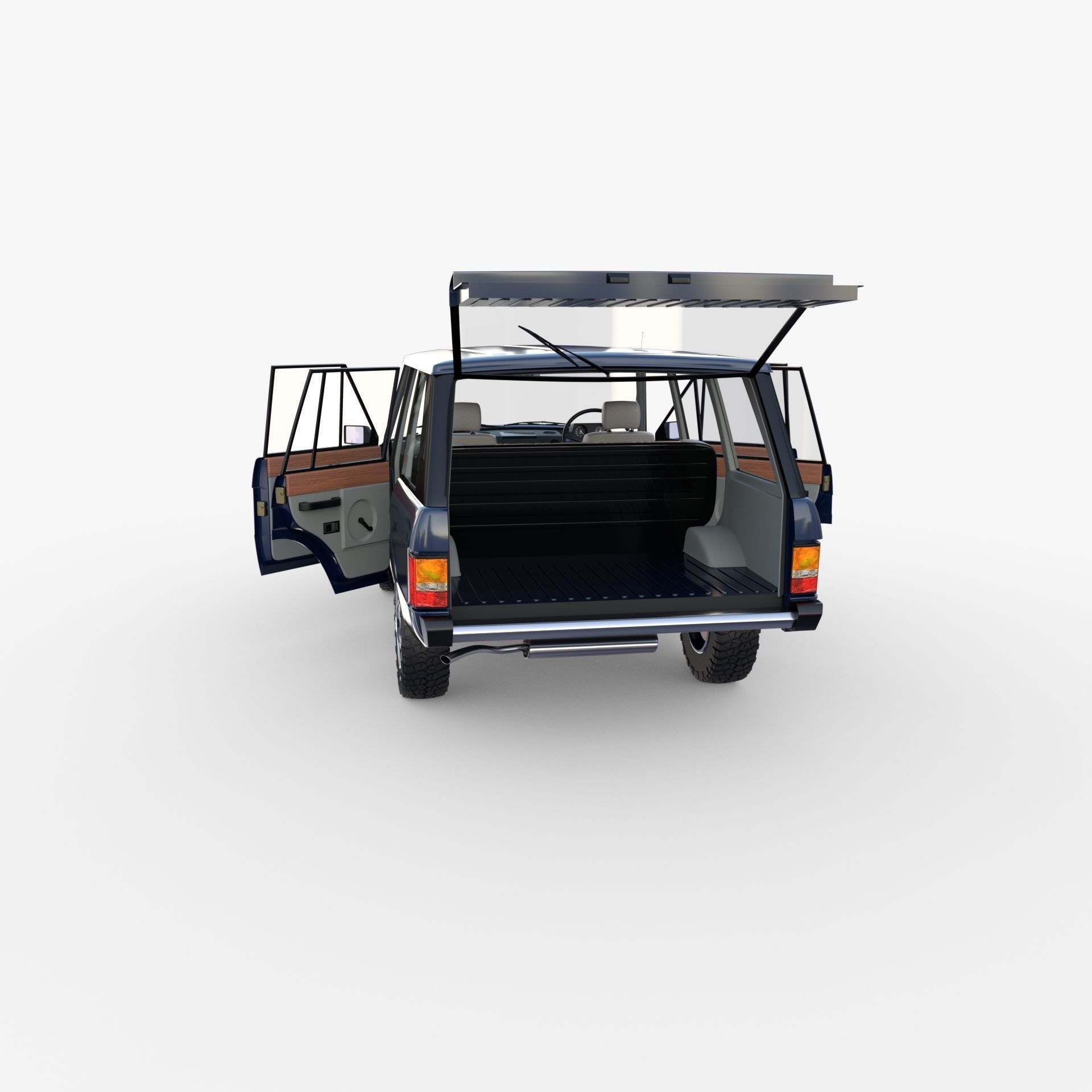 Range Rover Classic with interior RHD 3D model | CGTrader