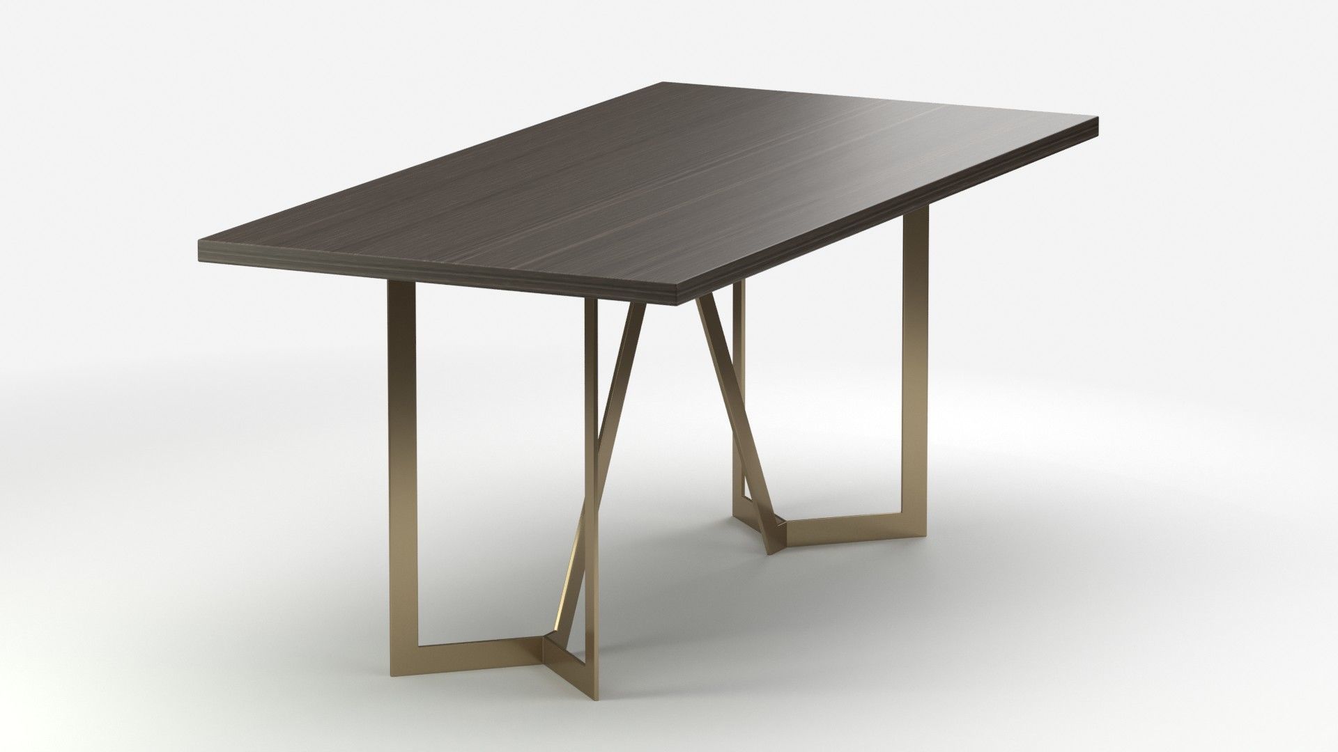 West Elm Tower Dining Table 3D model CGTrader