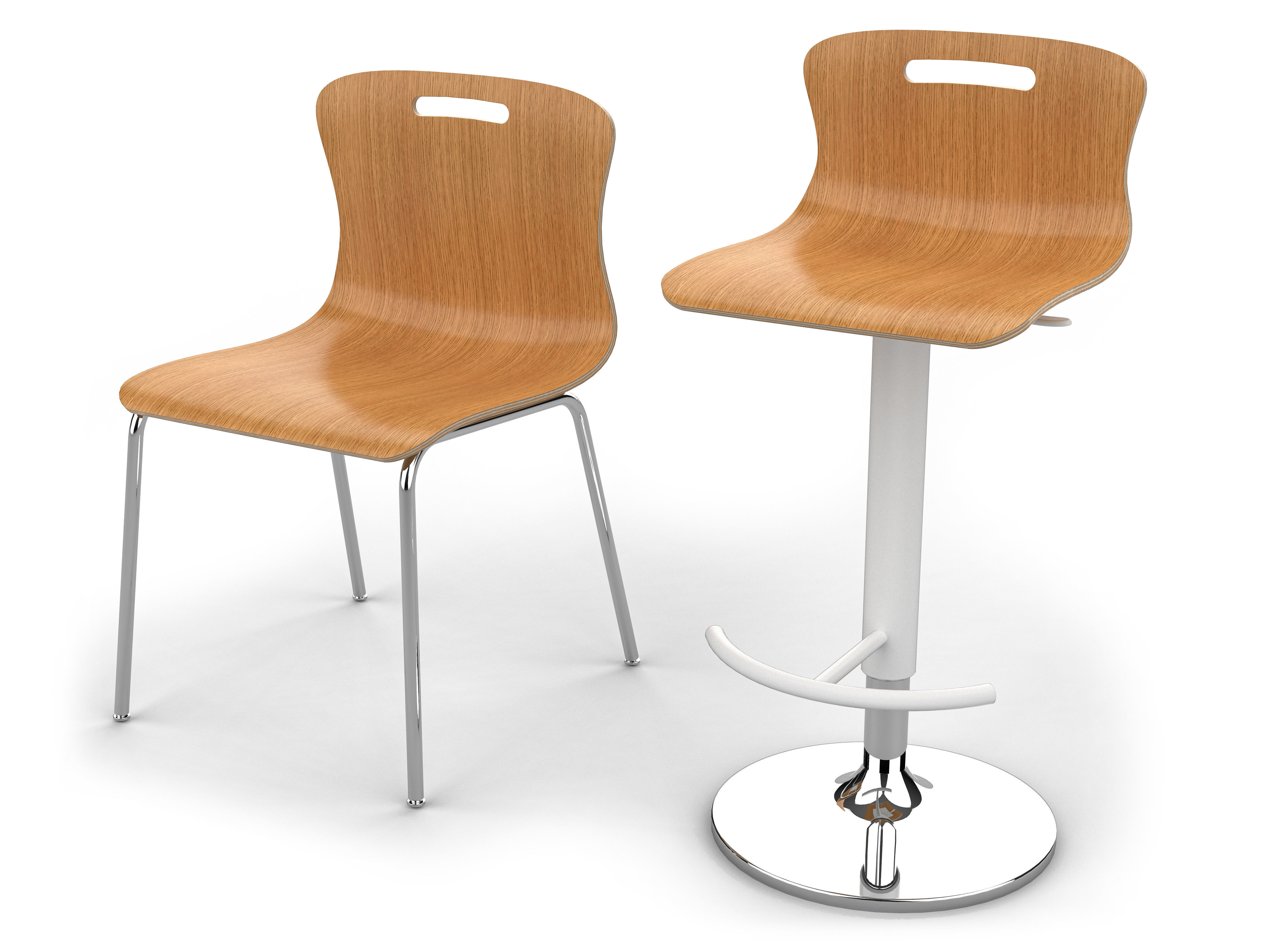 3D model Chair and Stool CGTrader