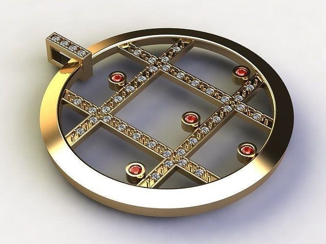 circle pendant concept cad design 3D model | CGTrader