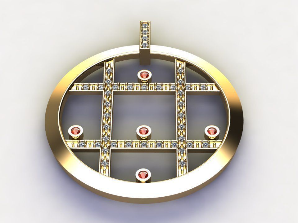 circle pendant concept cad design 3D model | CGTrader