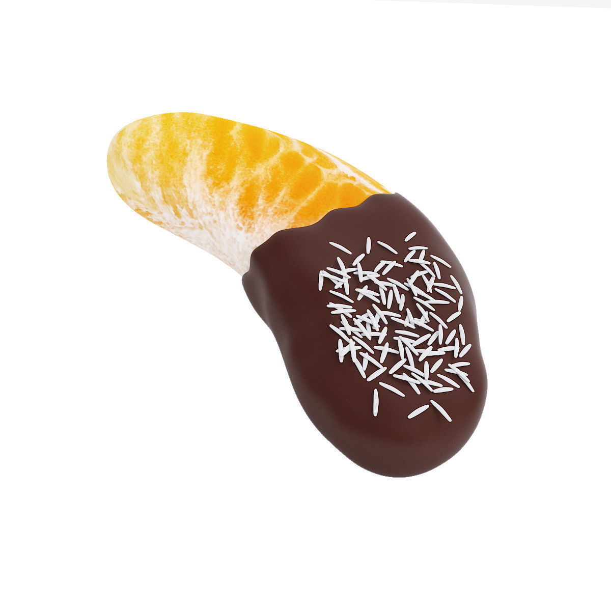 Chocolate covered tangerine slice