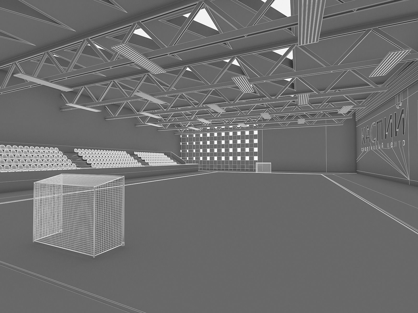 3D model Gym Athletics Interior VR / AR / low-poly | CGTrader