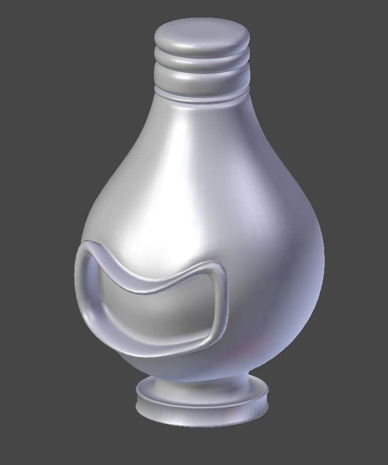 Smiling Light Bulb Figurine Material Shader Ball 3D model CGTrader