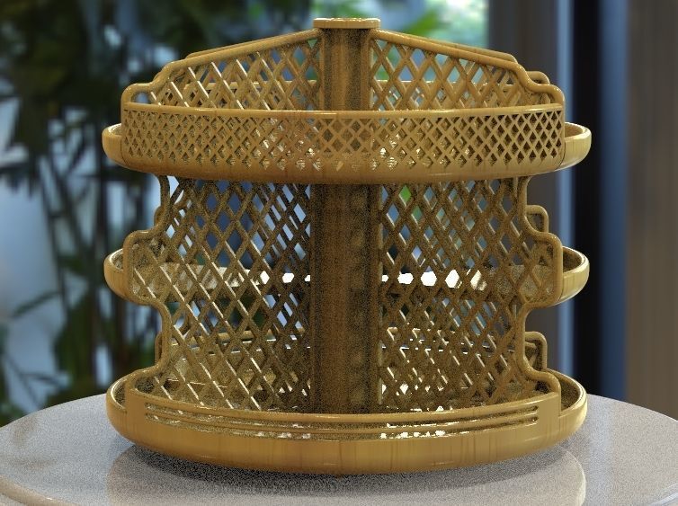 Wooden Kitchen or Restroom Food Organizer 3D print model-02 3D model 3D ...
