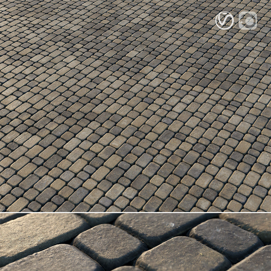 3D model Paving slabs 03 VR / AR / low-poly | CGTrader