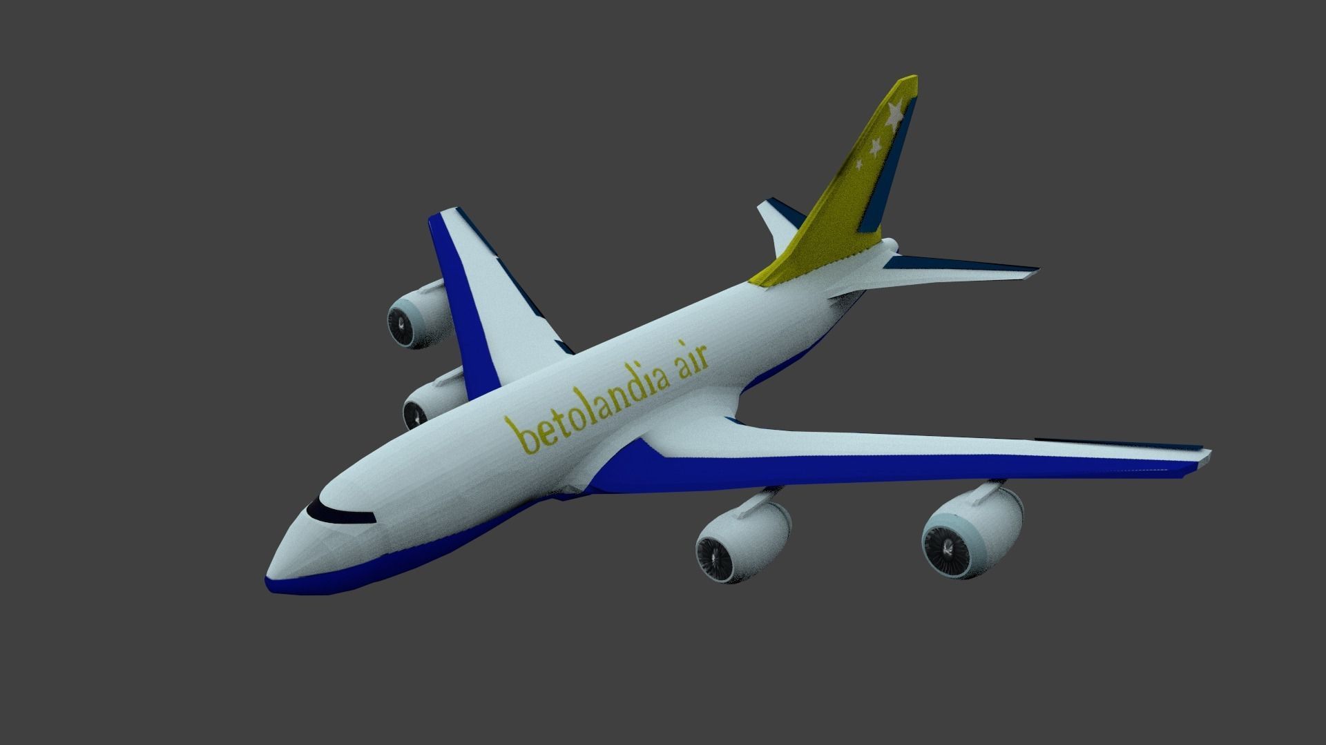 3D airplane design CGTrader