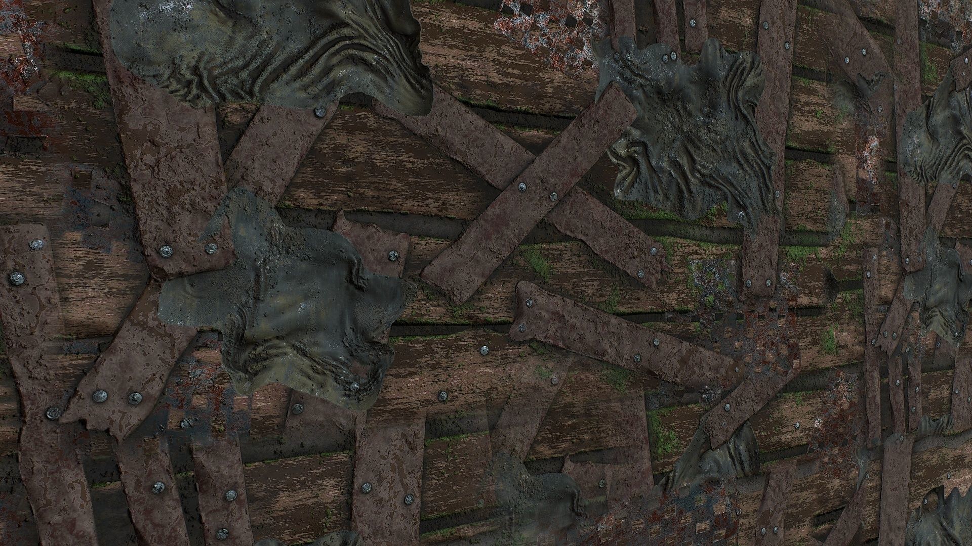 Seamless old wooden postapocalyptic wall texture Texture | CGTrader