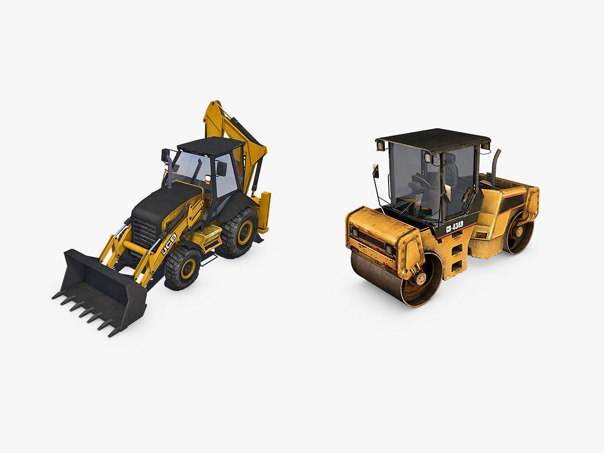 Heavy Construction Machinery Equipment Industrial 3D model