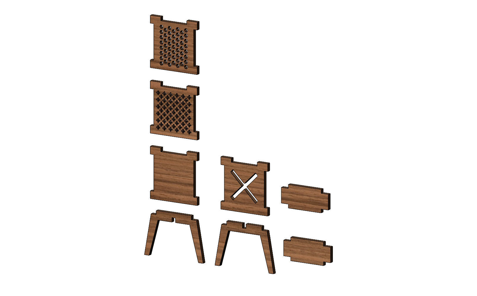 Miniature set of bedroom furniture for model making props 3D model 3D ...