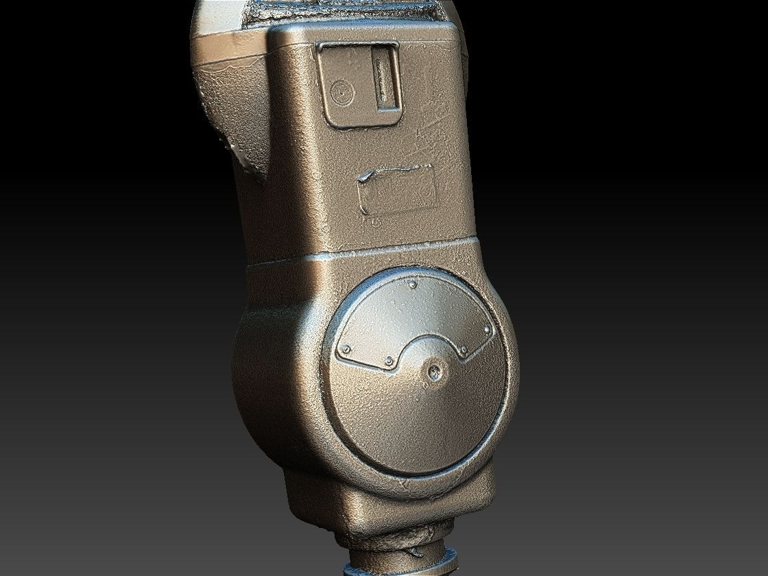 Long Beach Parking Meter 3D model CGTrader