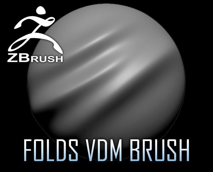 Folds VDM Brush for ZBrush