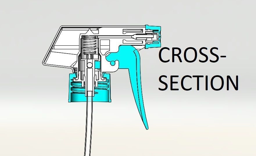 Spray trigger pump