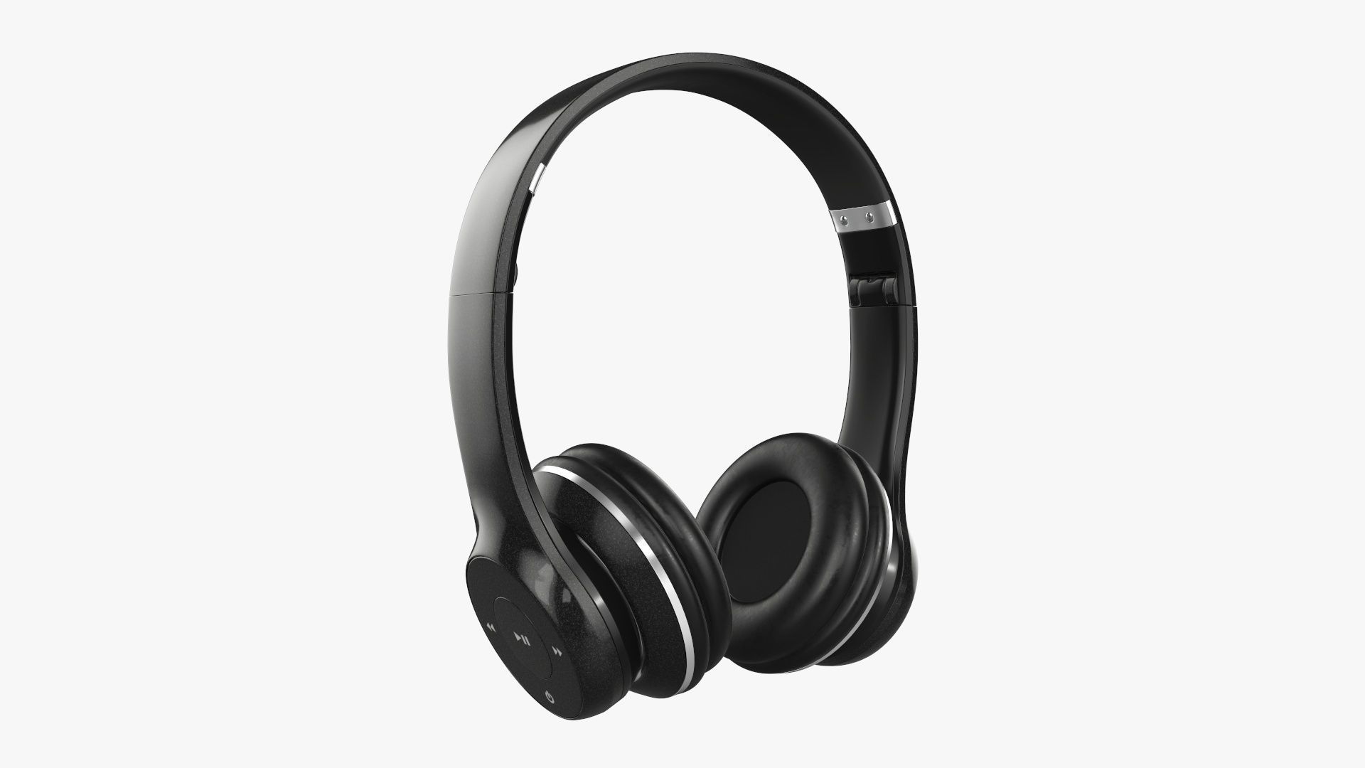 Bluetooth headphones black 3D model CGTrader