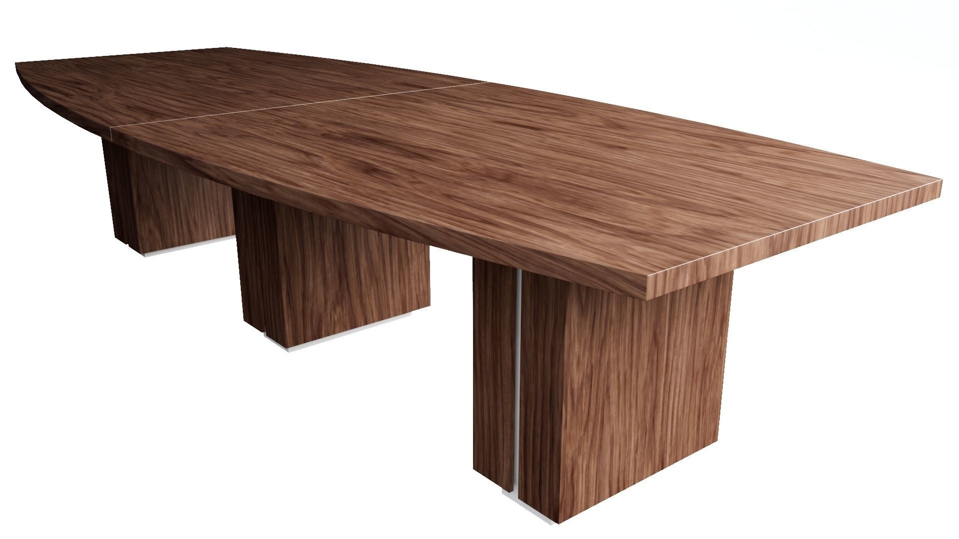 Zira Laminate Conference Boardroom Tablechairs not included 3D model