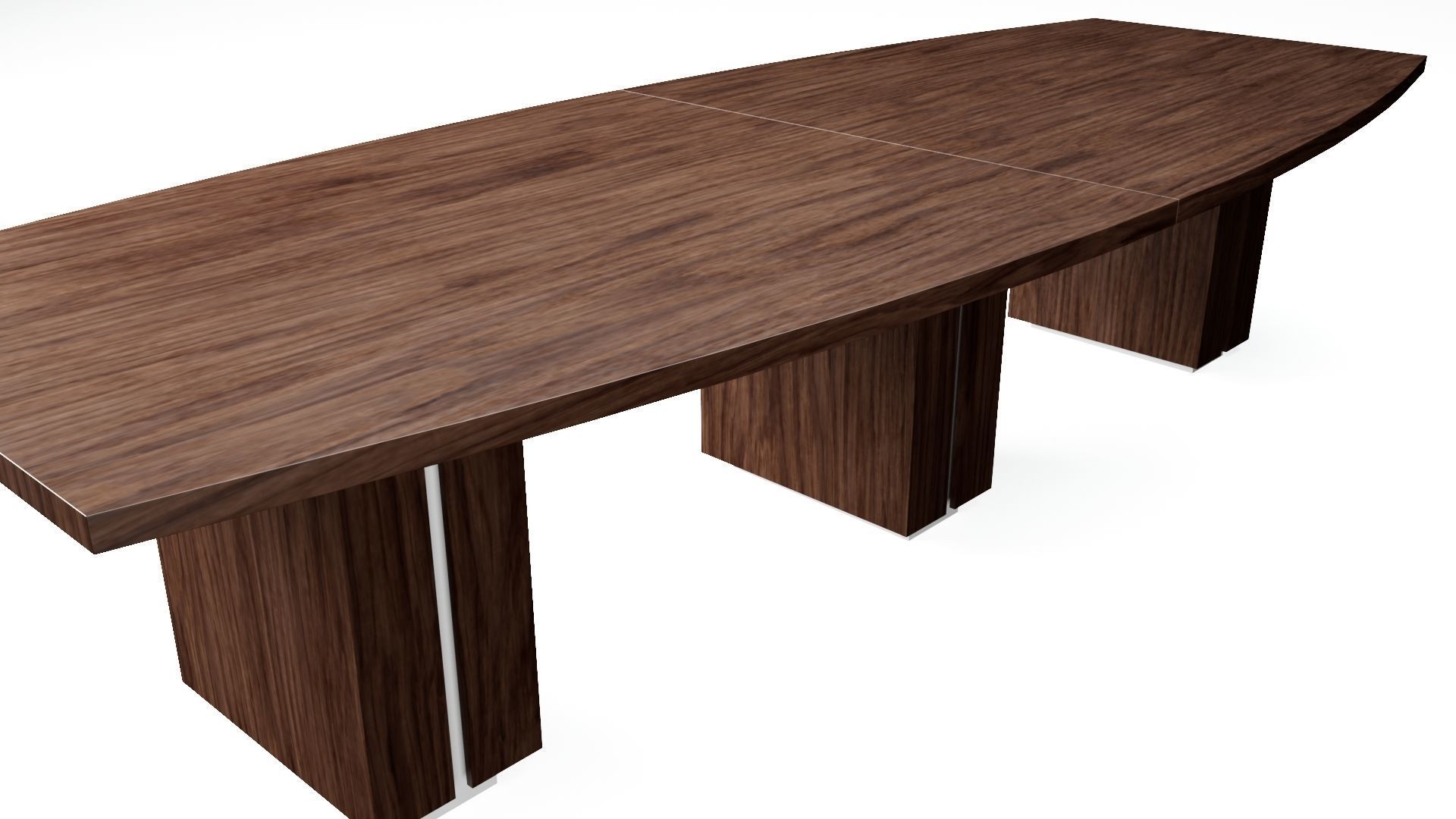 Zira Laminate Conference Boardroom Tablechairs not included 3D model