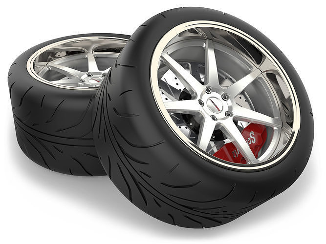 Wheel and Tire-3 3D model