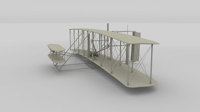 3d model old wright flyer cgtrader wright flyer 3d model