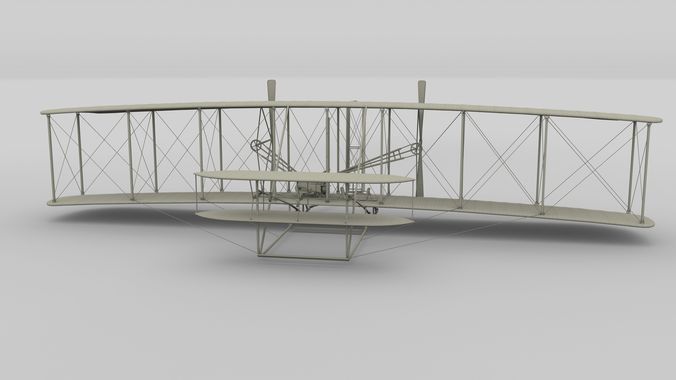 3d model old wright flyer cgtrader wright flyer 3d model