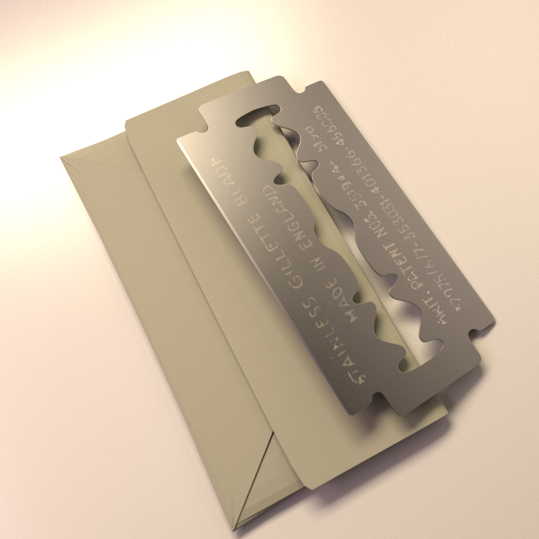 Razor Blades 3D model CGTrader
