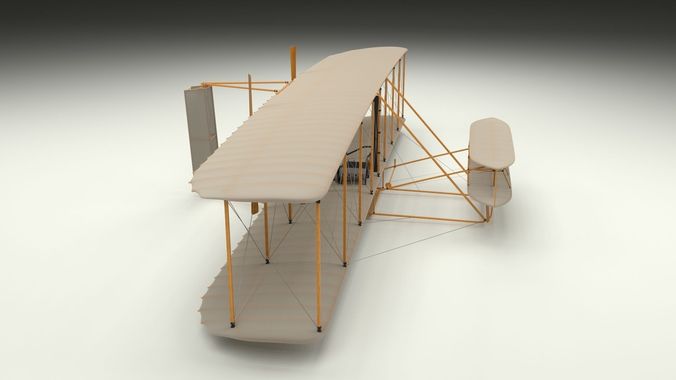 rigged wright flyer 3d model cgtrader wright flyer 3d model