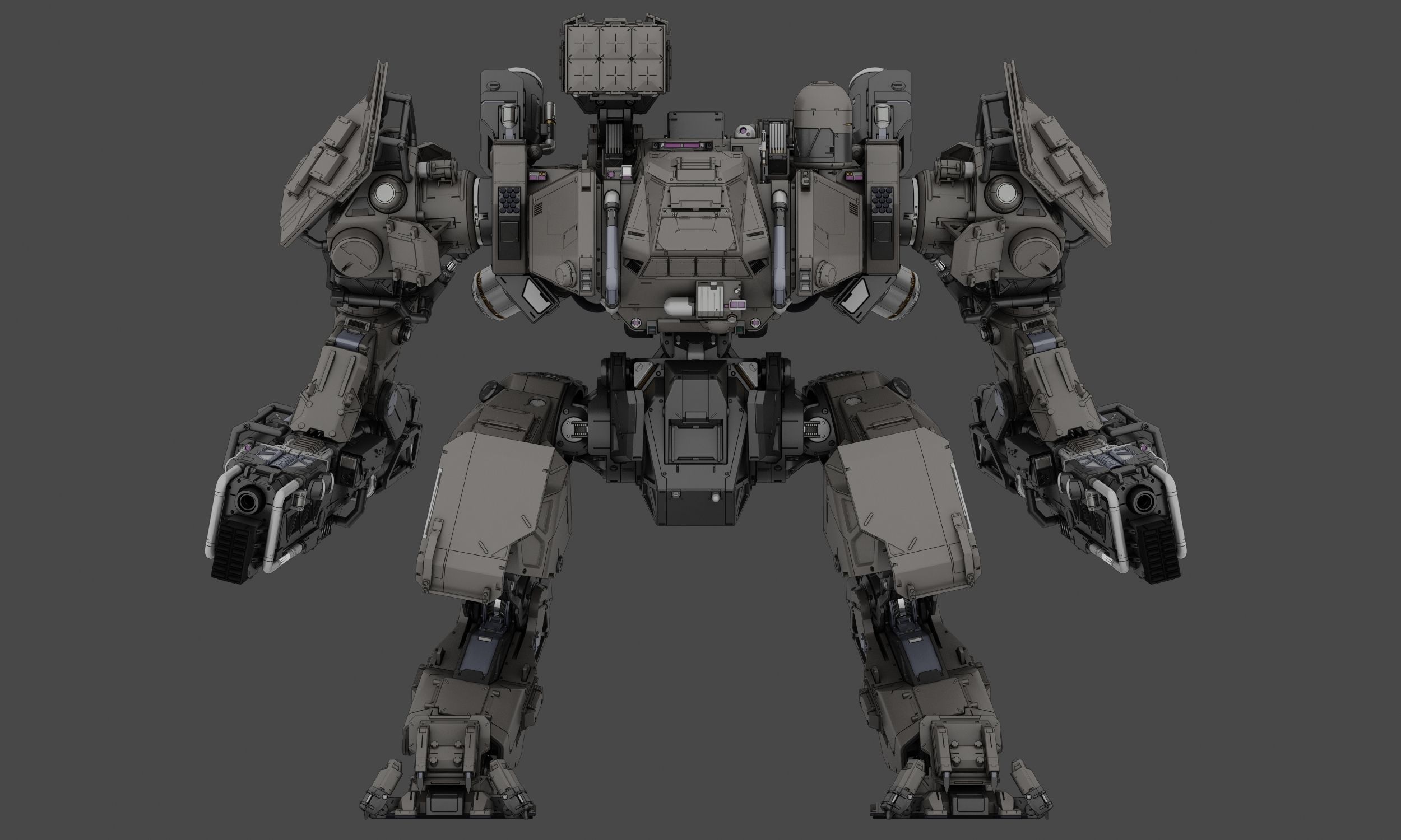 VMech 2 3D model animated rigged CGTrader