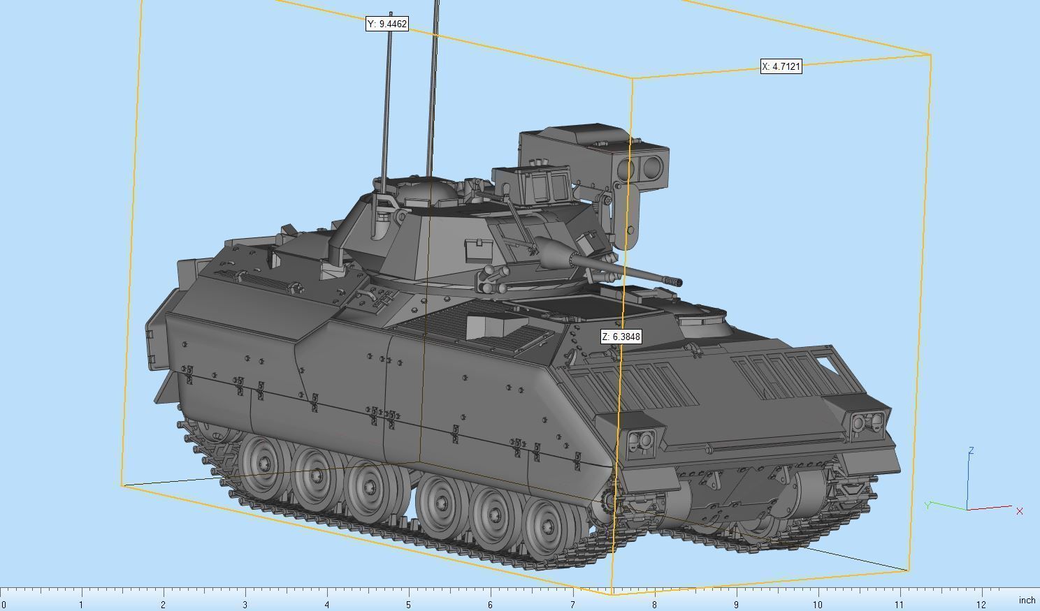 M2 Bradley Armor Highly Detailed 3D print model | CGTrader