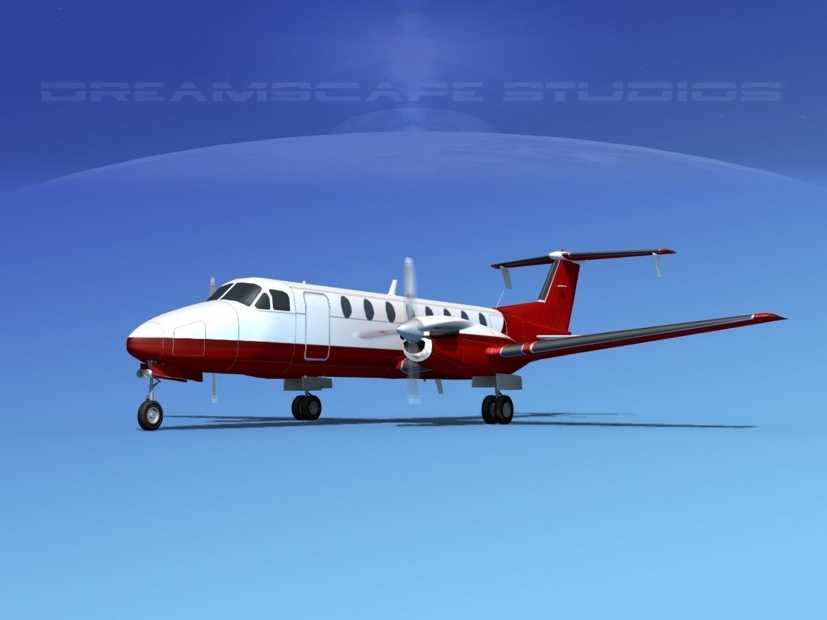 Beechcraft 1900C V17 3D model