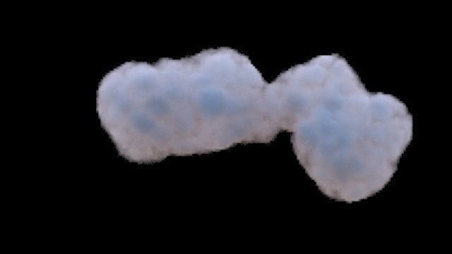 Cloud Pack x 10 Low Poly 3D model