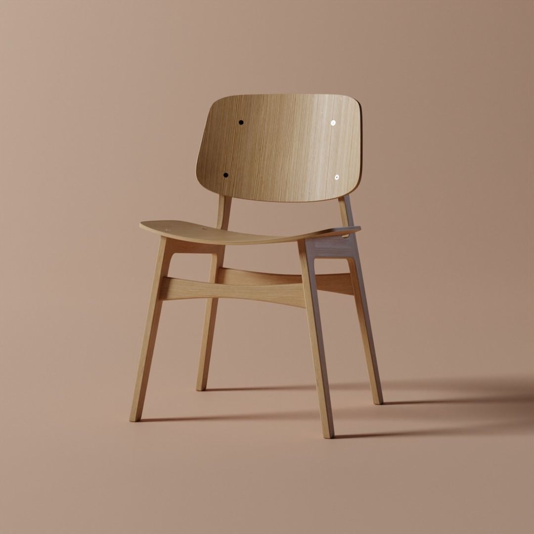 Soborg Chair free 3D model | CGTrader