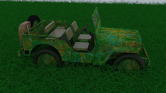 Grunge Jeep 3D model