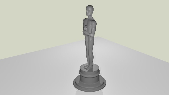 Oscar Statue 3D model 3D printable | CGTrader