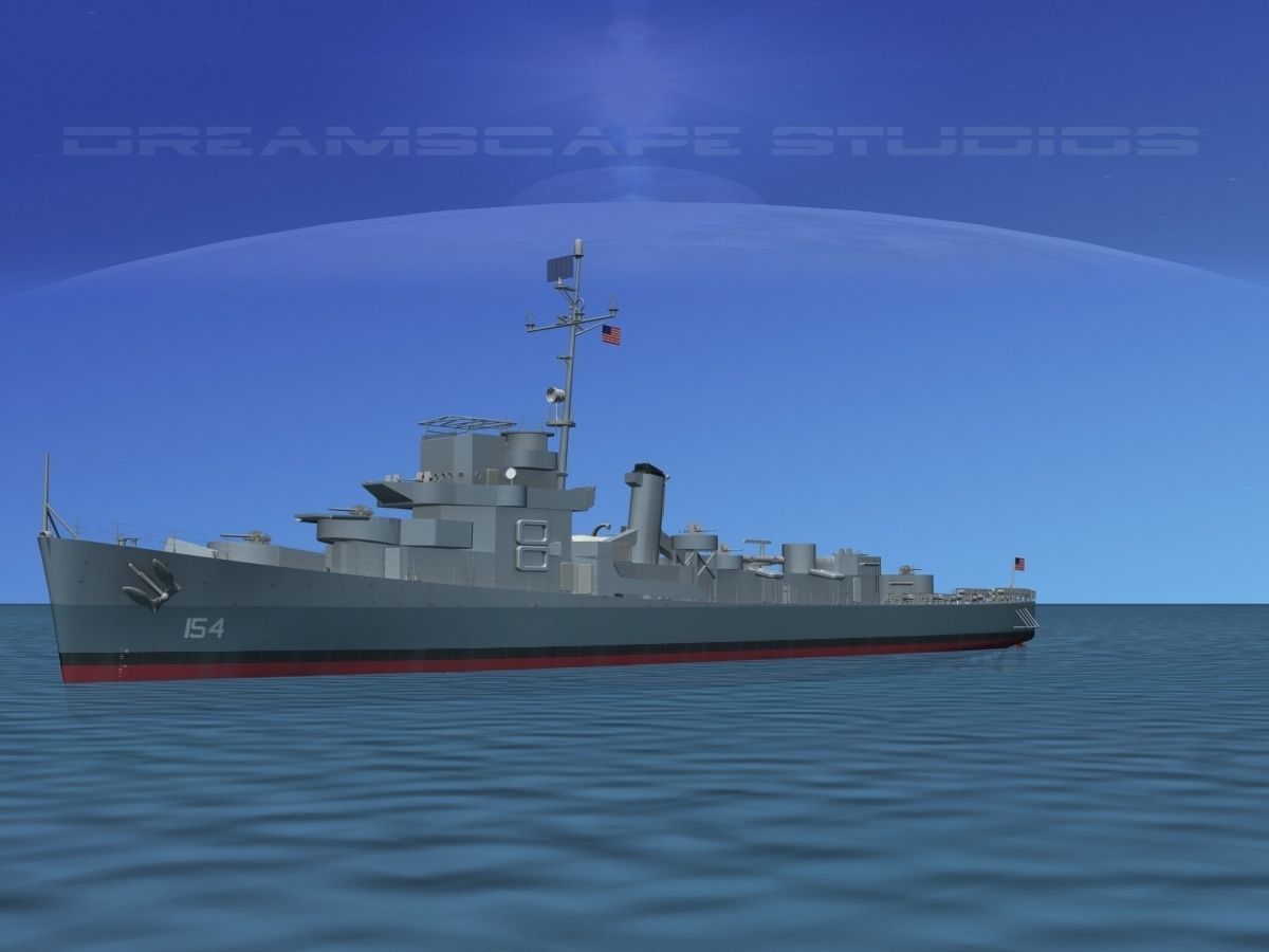 Destroyer Escort DE-154 USS Simms