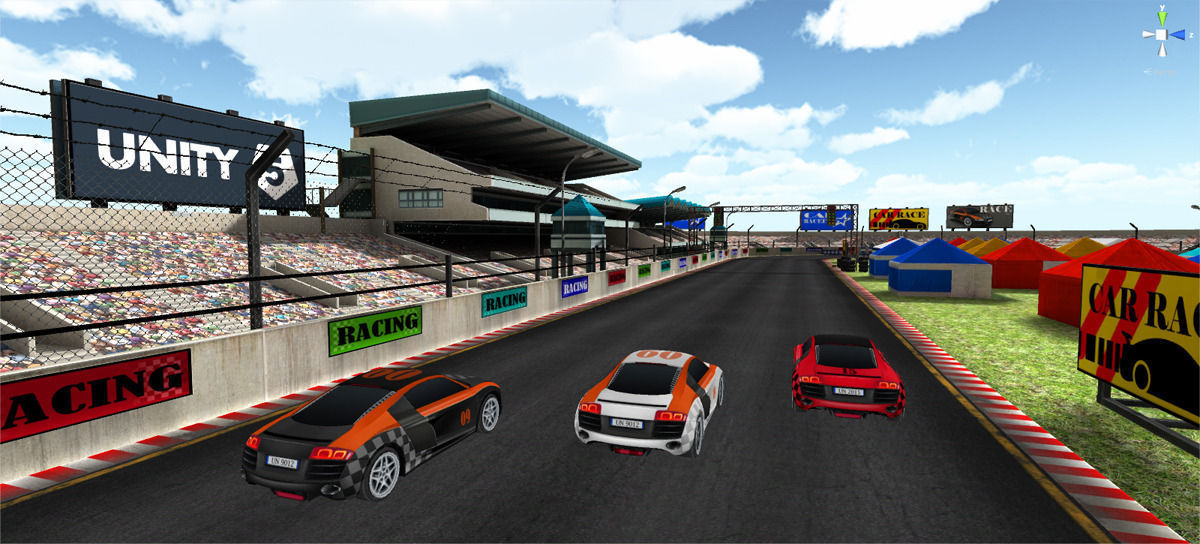 3D model Car Racing track VR / AR / lowpoly CGTrader