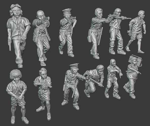 1980s Season One - 28mm wargaming miniatures 3D Model Collection | CGTrader