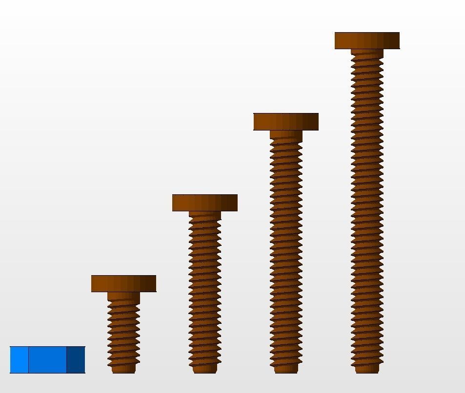 M5 screws and nut collection