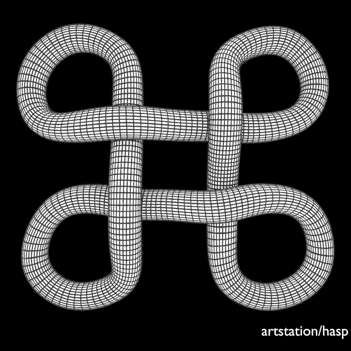 3D model bowen knot VR / AR / lowpoly CGTrader