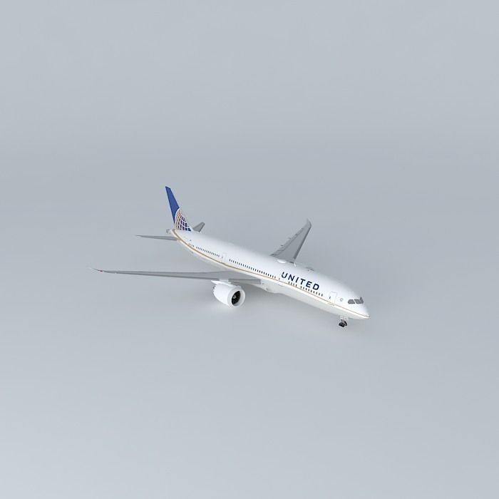 United Airlines Boeing 787 9 Dreamliner N27958 2015 Wi-Fi Dome Free 3D model