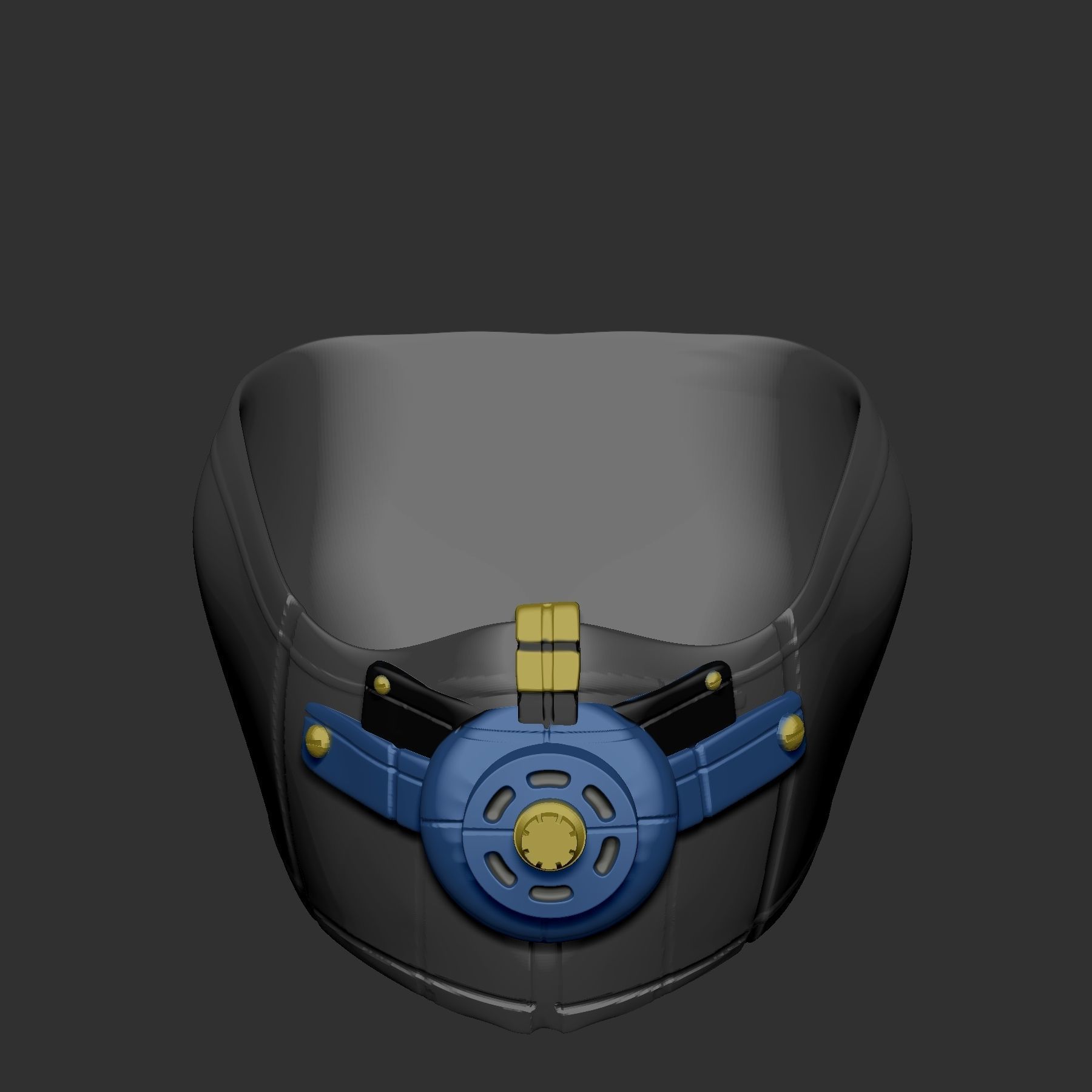 gas mask helmet scifi high poly sculpt ver 3 3d printable 3D model ...