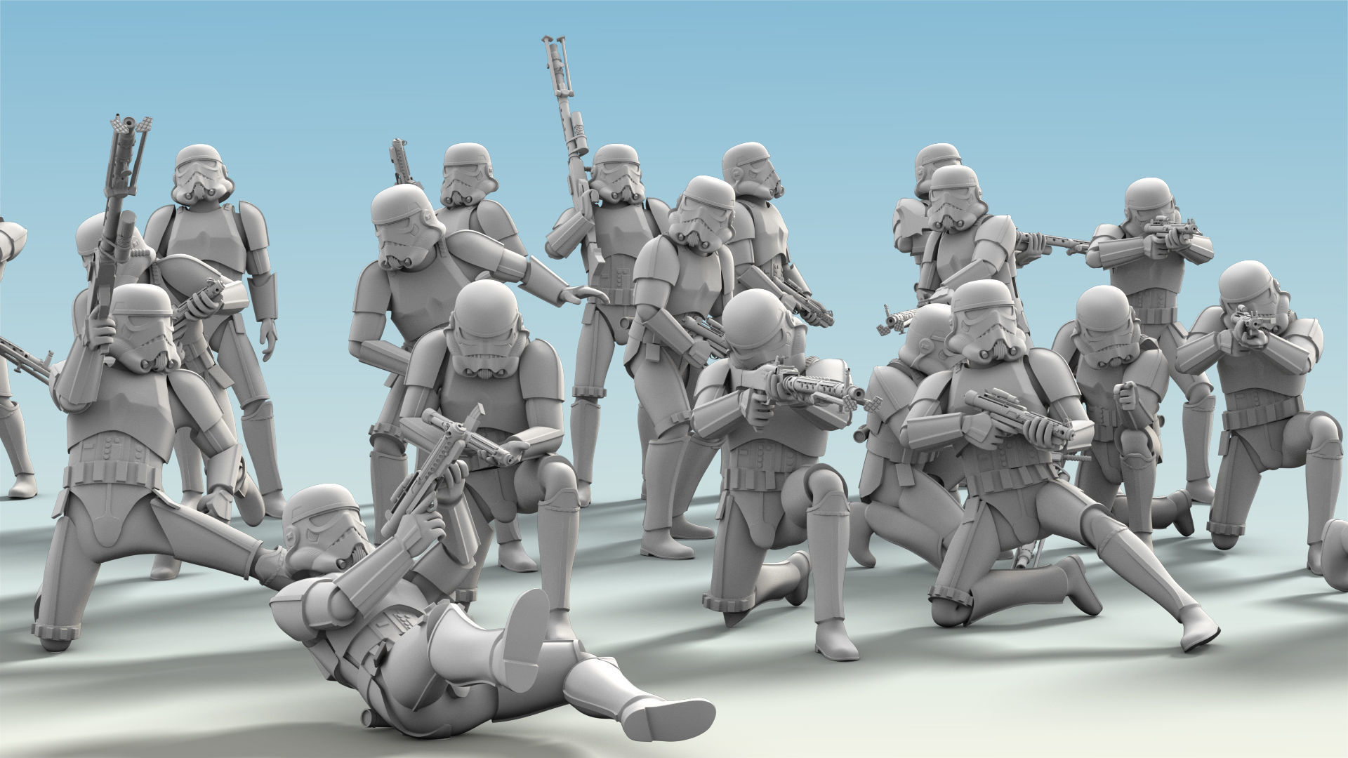 26 Figure Stormtrooper Printable Set-04 3D Model Collection | CGTrader