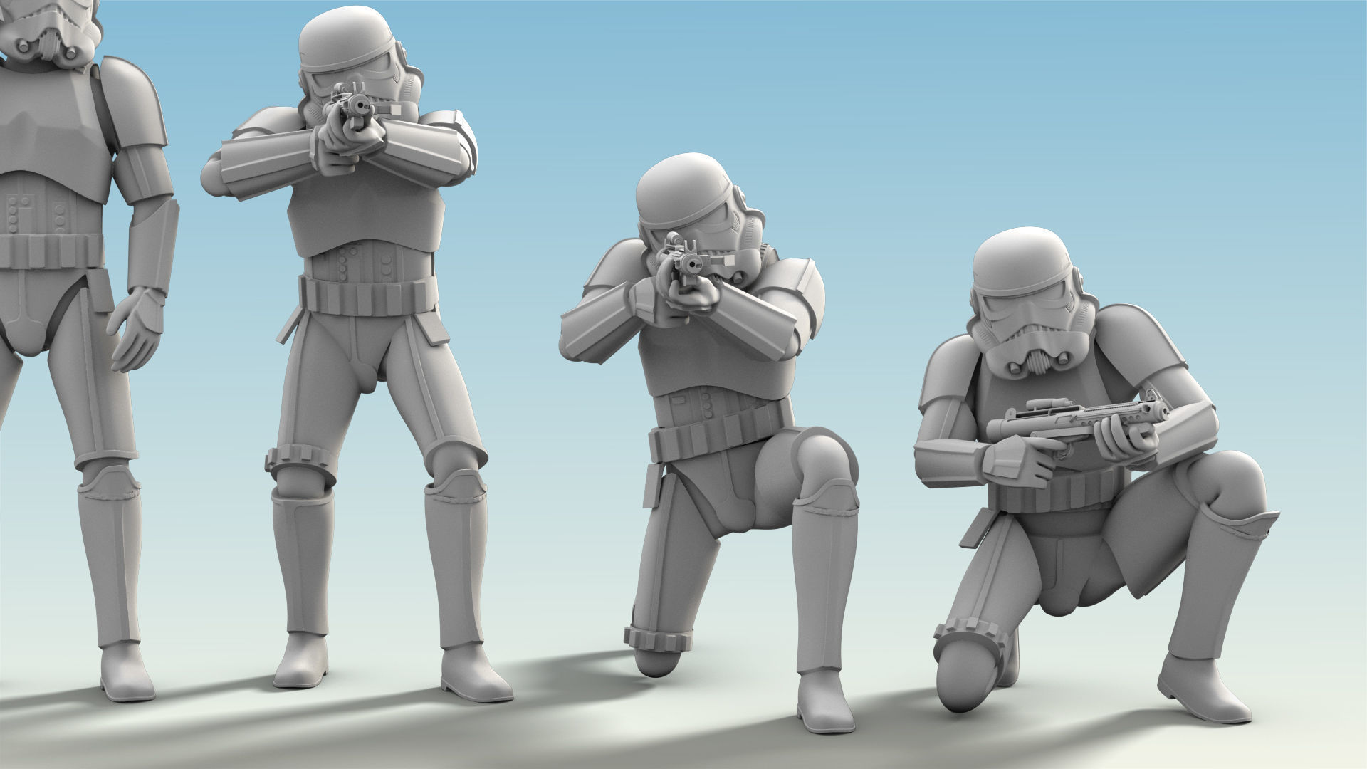 26 Figure Stormtrooper Printable Set-04 3D Model Collection | CGTrader