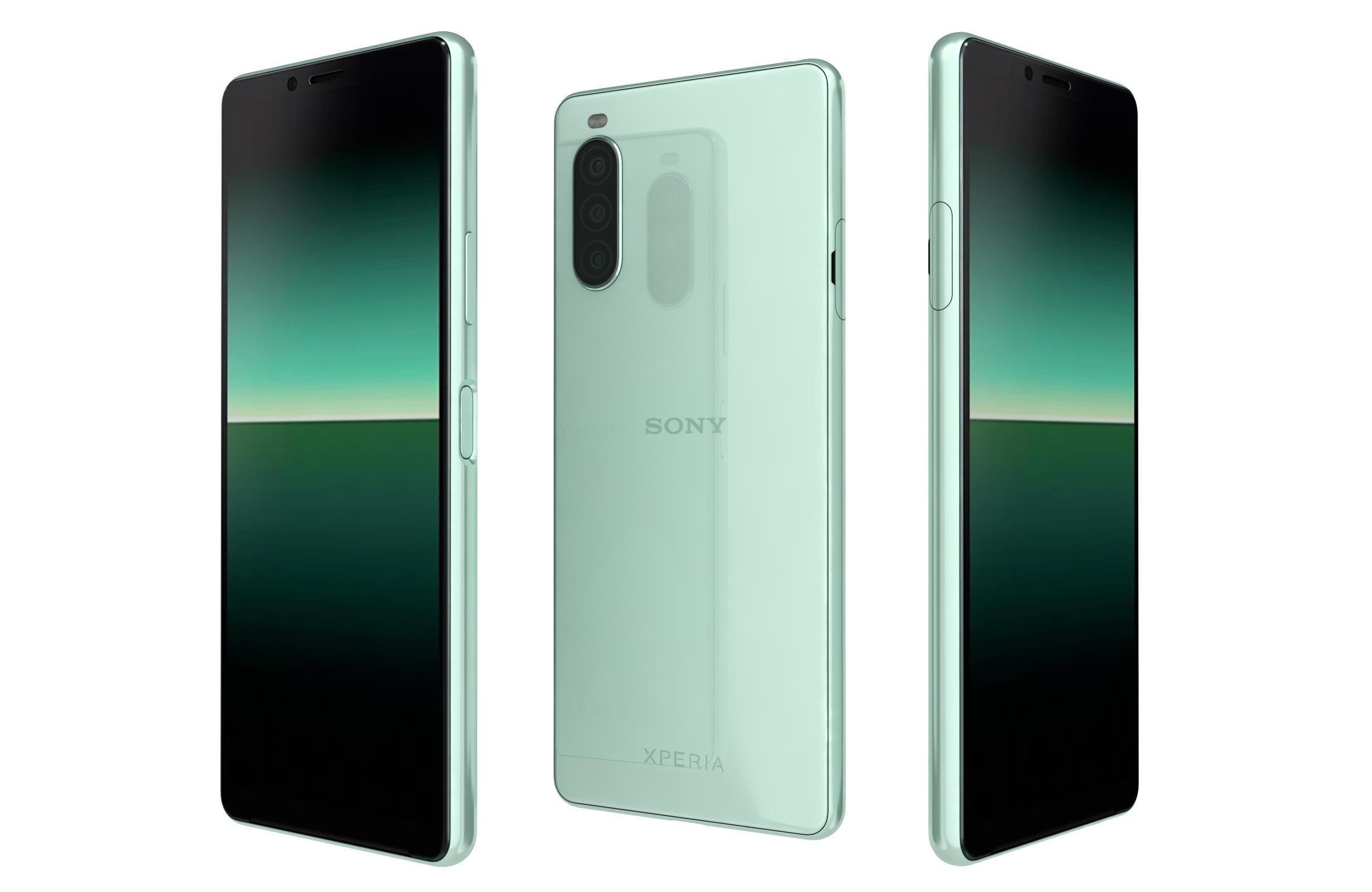 Sony Xperia 10 Mk II Mint Green 3D model CGTrader