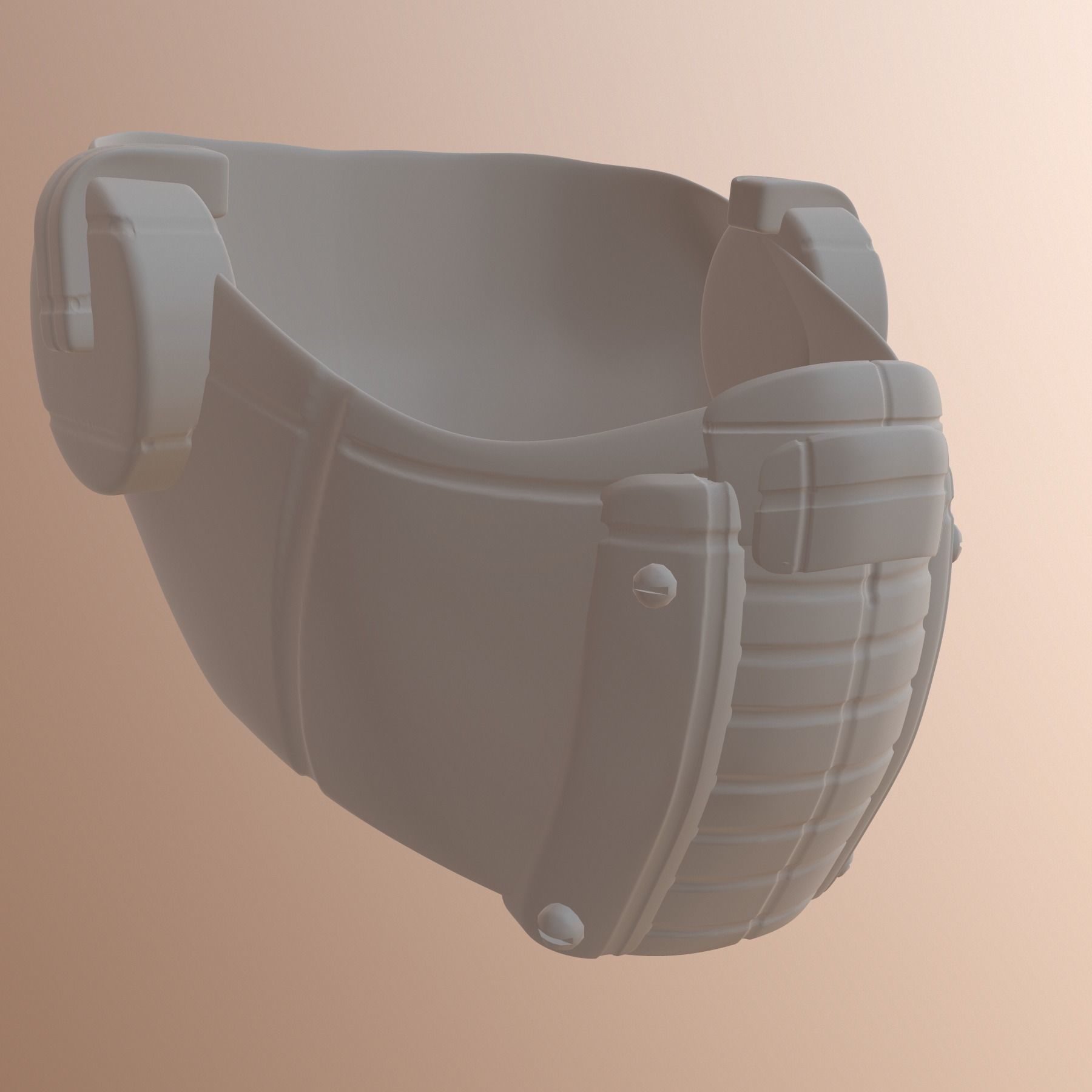 gas mask helmet scifi high poly sculpt ver8 3d printable 3D model ...