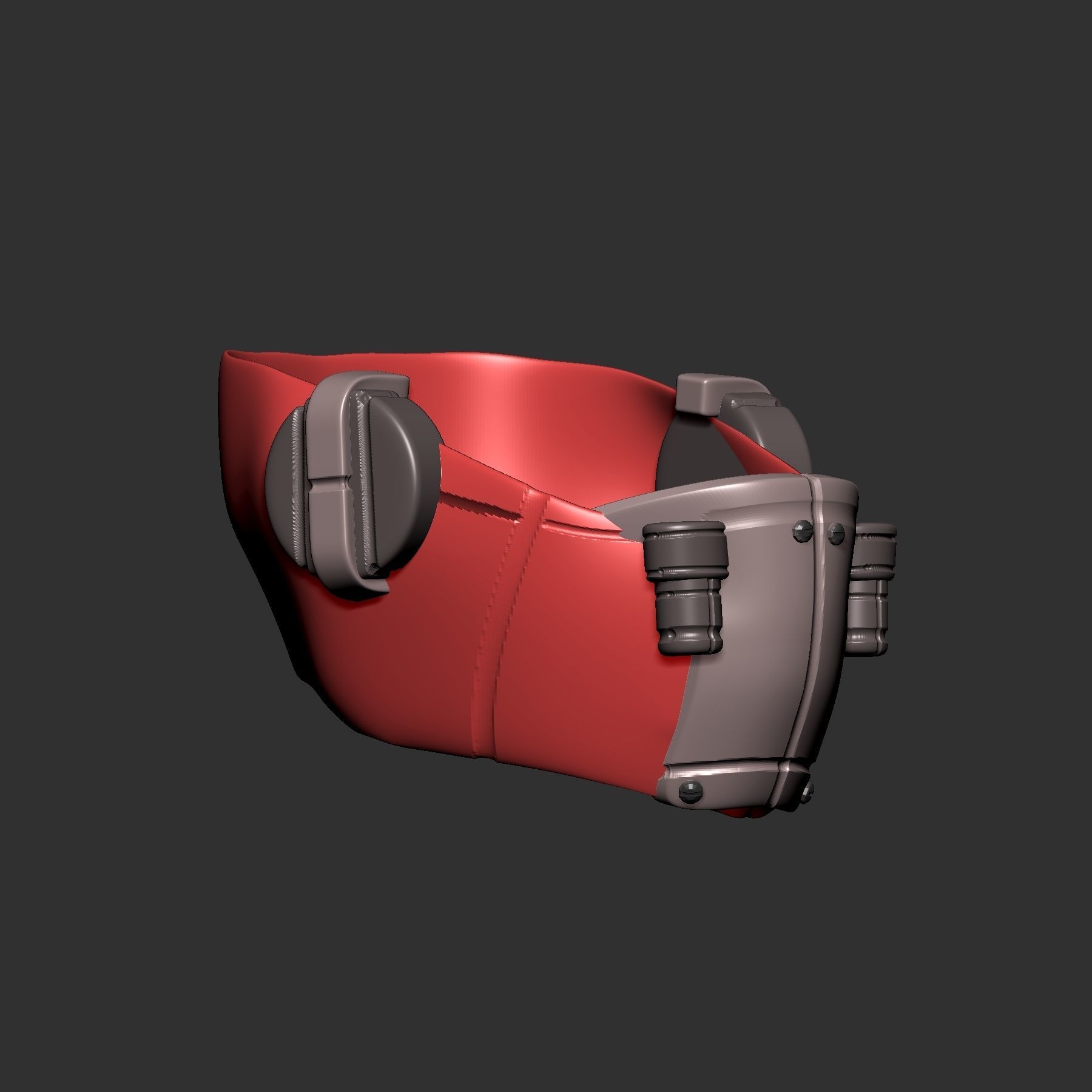gas mask helmet scifi high poly sculpt ver9 3d printable 3D model ...