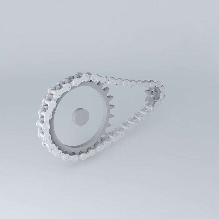Bicycle chain 3D CGTrader