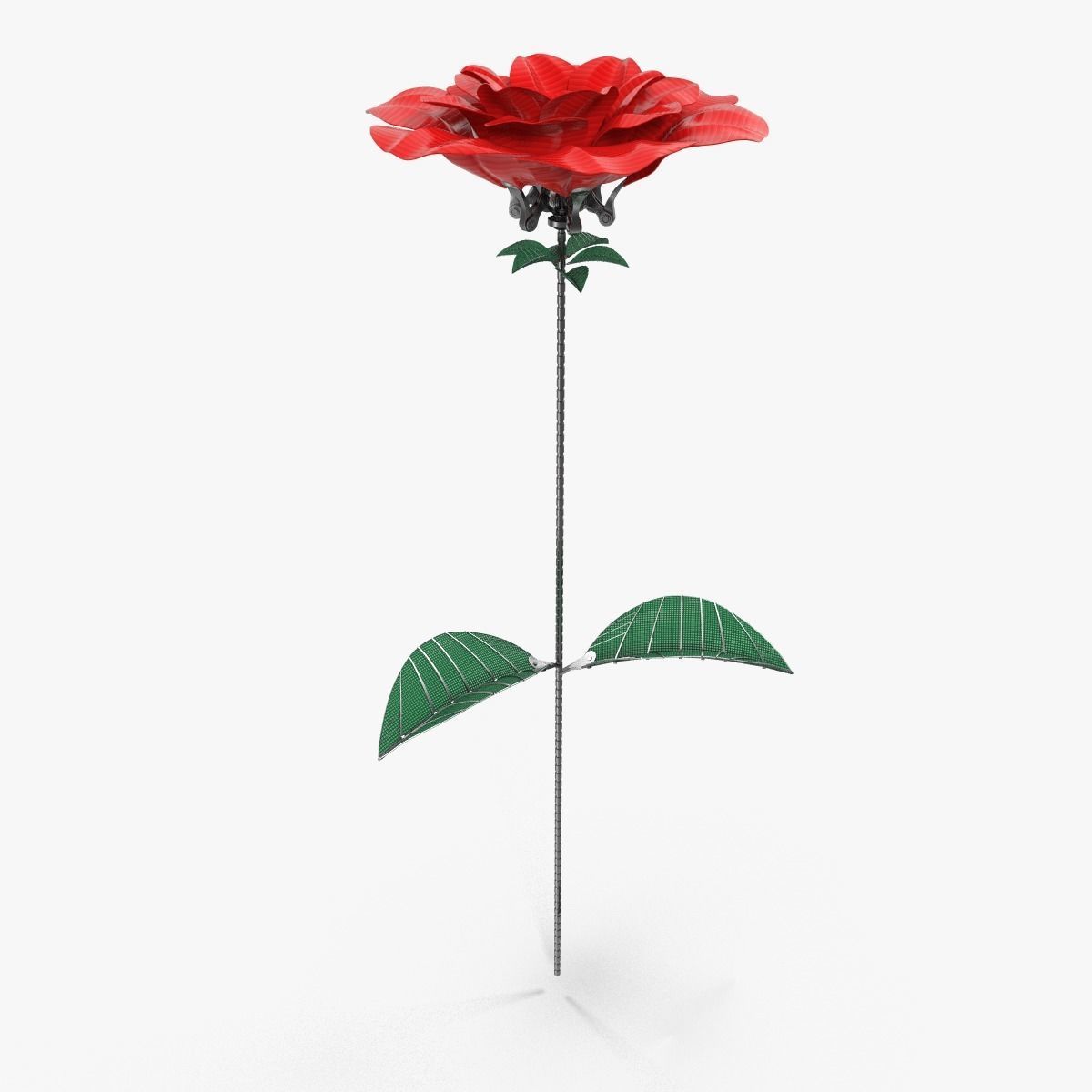 Mechanical Rose 3D model rigged CGTrader