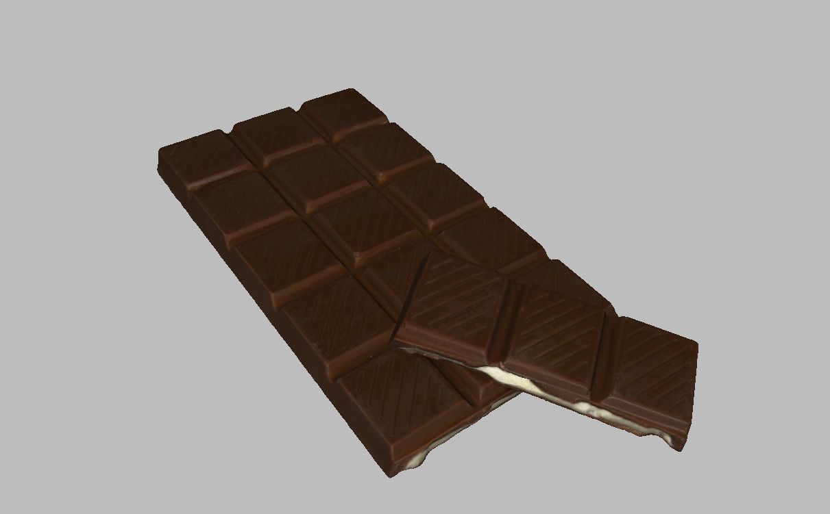 3D model Bar of chocolate VR / AR / lowpoly CGTrader